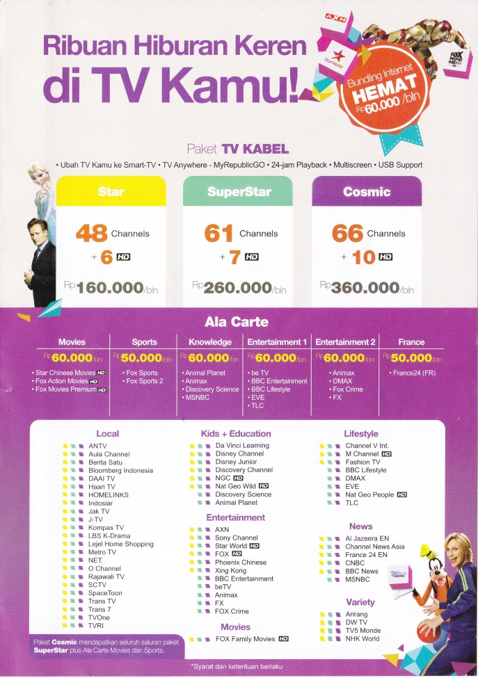 Paket Tv dan Ala Carte